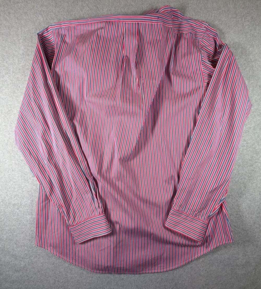 Ralph Lauren Custom Fit Striped Button Down Shirt Size 17 XL - Picture 9 of 9
